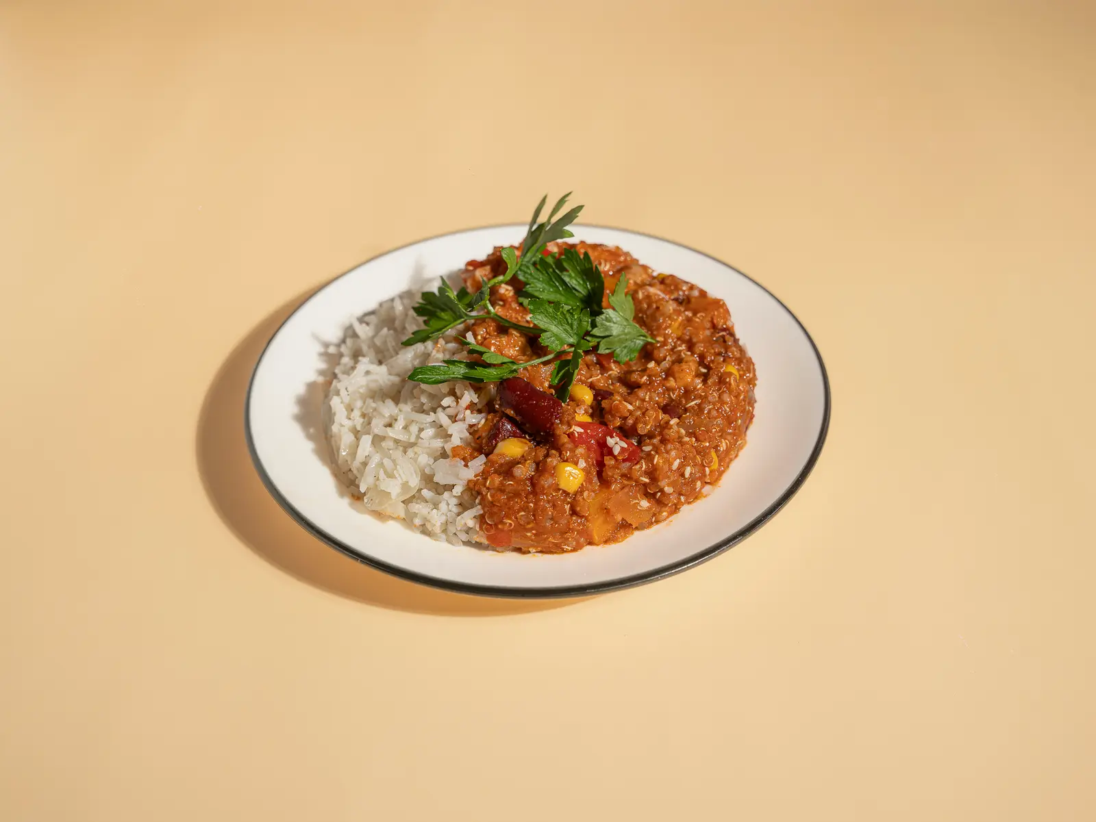 Riz et curry de légumes